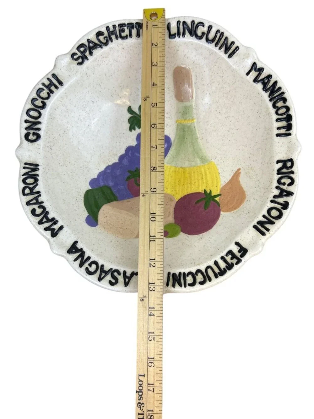 Vintage Italian Pasta Serving Platter 13.5